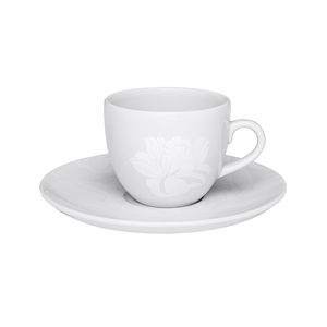 Xícara de Chá com Pires Oxford Coup Blanc 200ml, Porcelana - 3954