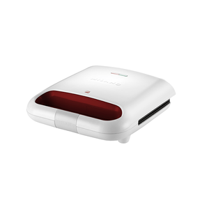 Mini Grill e Sanduicheira NKS Milano ML-20, 640W, Branco com Vermelho - 220V