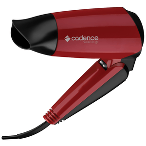 Secador de Cabelos Cadence Beauté Rouge, com Cabo Dobrável, 2 Velocidades, 1200W - SEC159 Bivolt