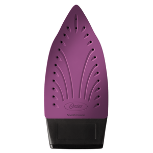 Ferro de Passar a Vapor Oster, 1600W, Base Cerâmica, Preto com Roxo - GCSTBS5956 220V