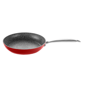 Frigideira MTA Stone Flon 26cm, 2,2L, Alumínio, com Revestimento Granito, Vermelho - 8437