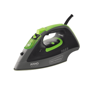 Ferro de Passar a Vapor Arno Smartgliss, 1920W, Base Cerâmica, Cinza com Verde - FSC1 220V