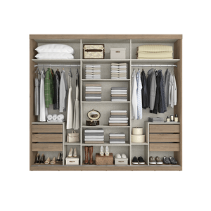 Guarda - Roupa / Roupeiro THB Sofisticatto, 2 Portas, 6 Gavetas, Canela Wood BP - 4910
