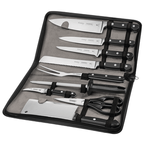 Kit Chef Tramontina Century 10 Peças, em Aço Inox e Cabos de Policarbonato e Fibra de Vidro - 24099/021