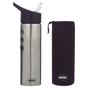 Garrafa Mor Sport To Go 750ml, com Capa de Neoprene, em Aço Inox - 8058