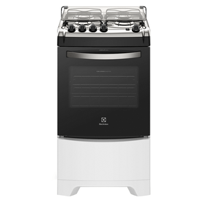 Fogão a Gás Electrolux 4 Bocas, de Piso, Acendimento Automático, com Vidro Interno Removível, Branco - 52LBU