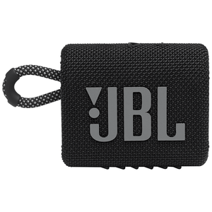 Caixa de Som Portátil JBL Go 3 Preta, com Bluetooth, à Prova D'Água