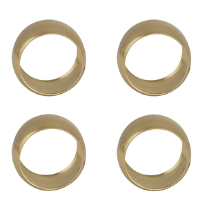 Conjunto de Argolas para Guardanapo Lyor Alliance 4 Peças Dourado - 7853