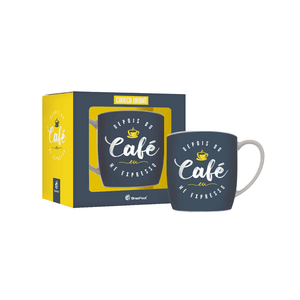 Caneca Urban Brasfoot Depois do Café 360ml, Porcelana - 10100