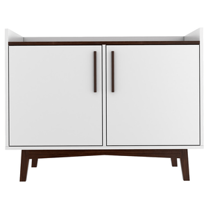 Buffet BRV, 2 Portas, Branco / Castanho / Carvalho Escuro - BPI101-209