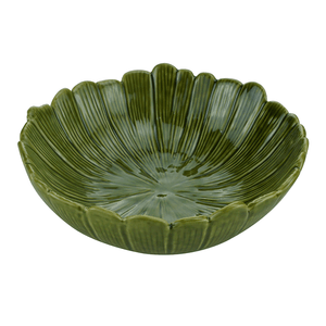 Centro de Mesa de Cerâmica Lyor Banana Leaf Verde 20cm x 20cm x 7cm - 4476