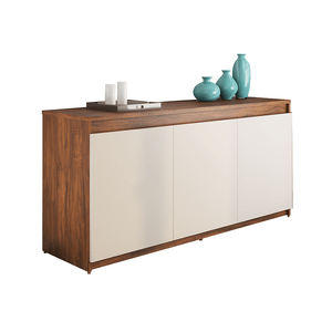 Buffet Viero Onix, 2 Portas, Imbuia / Off White - 3589