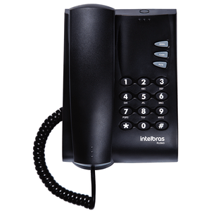 Telefone Intelbras Pleno com Fio Preto