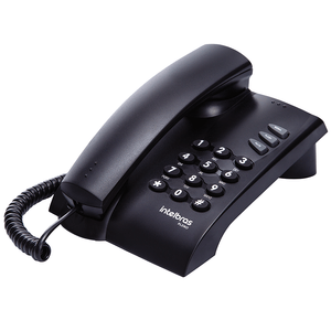 Telefone Intelbras Pleno com Fio Preto