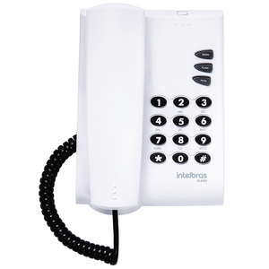 Telefone Intelbras Pleno com Fio Branco