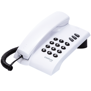 Telefone Intelbras Pleno com Fio Branco