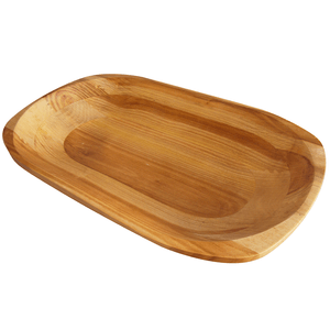 Gamela Oval para Churrasco Madex Galponeira 45cm x 28cm, em Madeira Maciça - 45