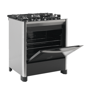 Fogão a Gás Fischer Gran Cheff 5 Bocas, de Piso, Acendimento Automático, com Tripla Chama e Dourador, Inox - 26988