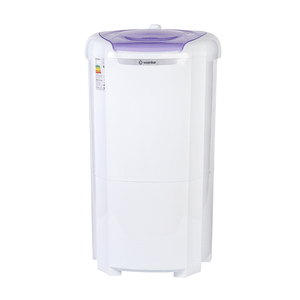 Lavadora de Roupas Wanke Bárbara 10 Kg, Semiautomática, 3 Programas de Lavagem, Branca com Lilás - 220V