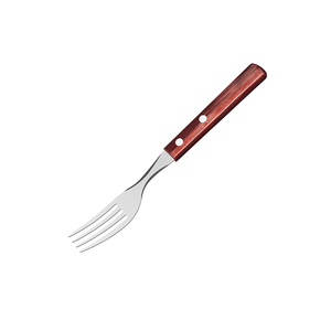 Garfo de Mesa Tramontina, em Aço Inox e Cabo Polywood Vermelho - 21102/470