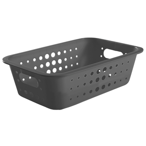 Cesta Organizadora OU Média Baixa 3,30 Litros Chumbo - CO420/CHF