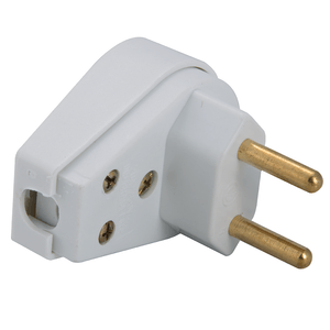 Plugue Angular Tramontina 2 Pinos 20A 250V Branco - 57402/009