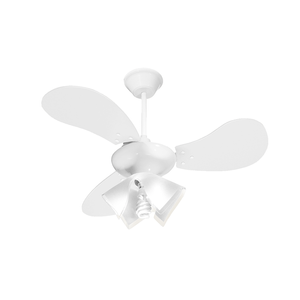 Ventilador de Teto Tron Greco com Luminária, 3 Pás, Branco - 51.01-0530 220V