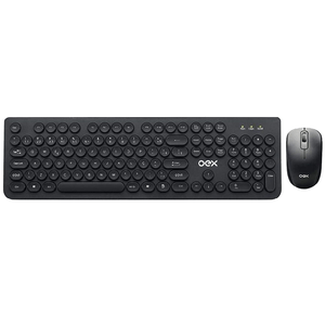 Combo Teclado e Mouse sem Fio OEX TM410 Preto