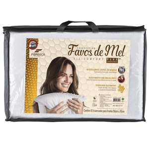 Travesseiro Fibrasca Favos de Mel 50x70cm