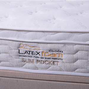 Colchão Casal Látex Foam Pocket Slim Médio 138x188x26cm - 2090