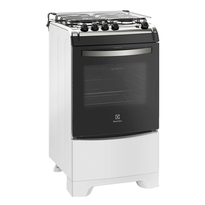 Fogão a Gás Electrolux 4 Bocas, de Piso, Acendimento Automático, Branco - 52LBS