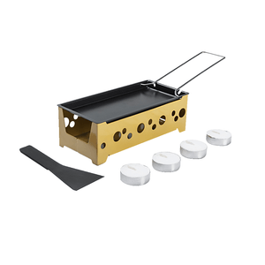 Conjunto Raclette Brinox 7 peças em Aço Carbono Amarelo – 1256