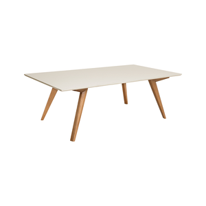 Mesa Heitor Flit 180x100cm Amêndoa / Off White - MS3630