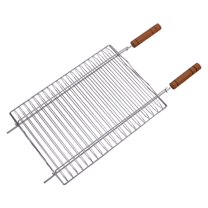 Grelha Dupla Grilazer Aço Cromado, 36x50cm - GA120