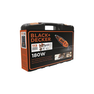 Micro Retífica Black + Decker 180W, com 113 Acessórios - RT18KA-B2 220V