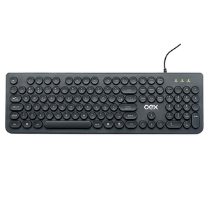 Teclado OEX Pop TC400 com Teclas Redondas Preto