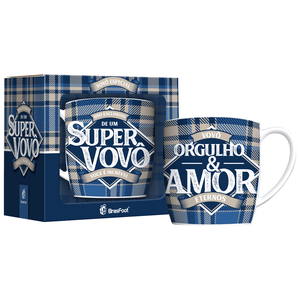 Caneca Urban Brasfoot Super Vovô, Porcelana - 10784