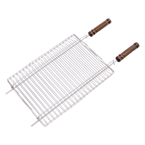 Grelha Dupla Grilazer Inox, 36x50cm - GR0026