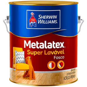 Tinta Acrílica Premium Sherwin-Williams Metalatex Fosco Branco 3,6L - 8230001