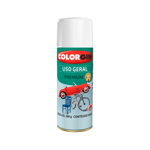 Tinta Spray Acabamento Brilhante Colorgin Uso Geral Branco Brastemp 400ml - 55201