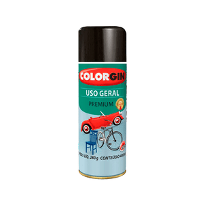 Tinta Spray Acabamento Metálico Colorgin Uso Geral Preto Star 400ml - 57151