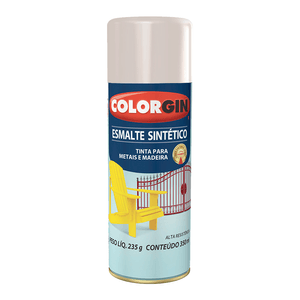 Tinta Spray Colorgin Esmalte Sintético Platina 350ml - 749