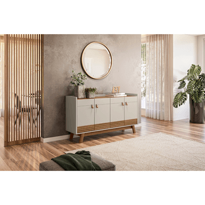 Buffet Linea Abruzzo, 4 Portas, Amêndoa / Off White - 810010064