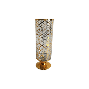 Vaso Decorativo Bella Tavola 12cm x 35cm Ouro - 37735