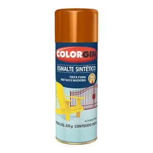 Tinta Spray Colorgin Esmalte Sintético Tabaco 350ml - 752