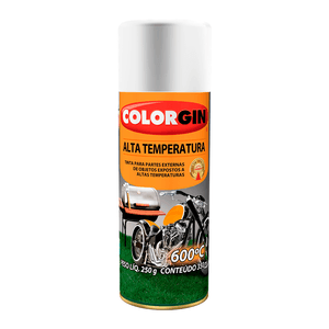 Tinta Spray Acabamento Fosco Colorgin Alta Temperatura Branco 350ml - 5724