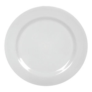 Prato Raso 25cm Yangzi, Melamine, Branco - 2972