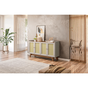 Buffet Linea Lazio, 4 Portas, Freijó / Off White - 810010065