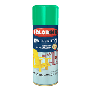 Tinta Spray Acabamento Brilhante Colorgin Uso Geral Verde Claro 350ml - 743