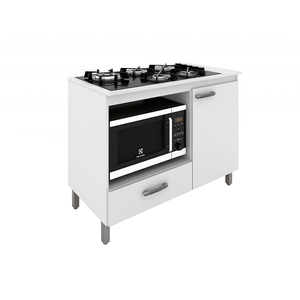 Balcão Cooktop Móveis Sul Roma Branco - 4855